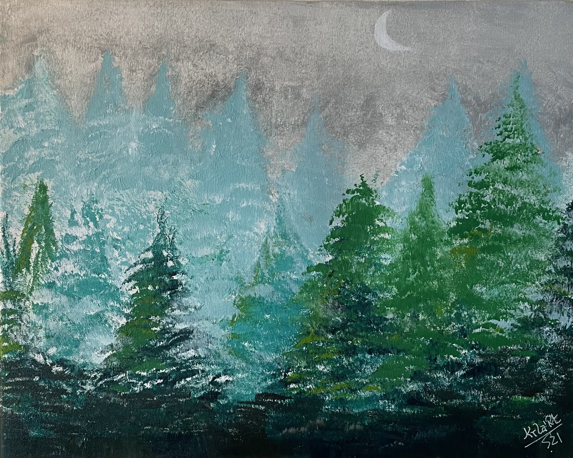 絵画 Evergreen Valley Shade of Pines in a Cloudy Valley | Cleveland Museum of Art