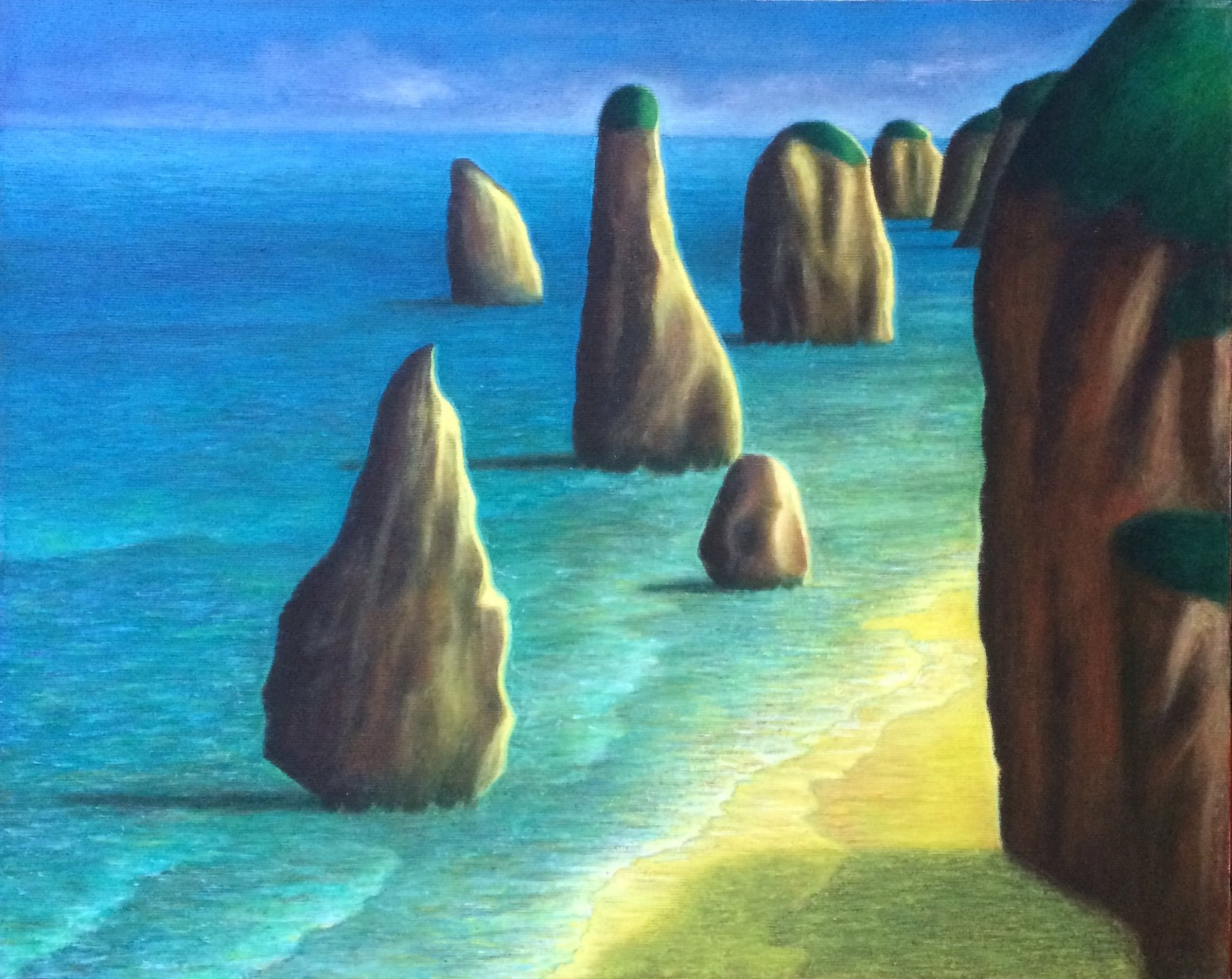 Cote d'Azur Drawing - Vitaliy Slastyanikov