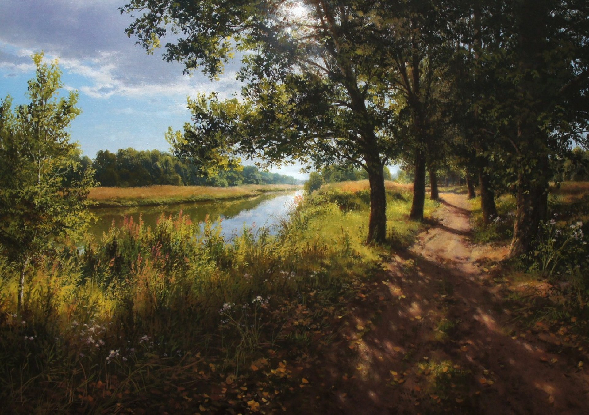 Warm day Painting by Viktar Yushkevich Yuvart