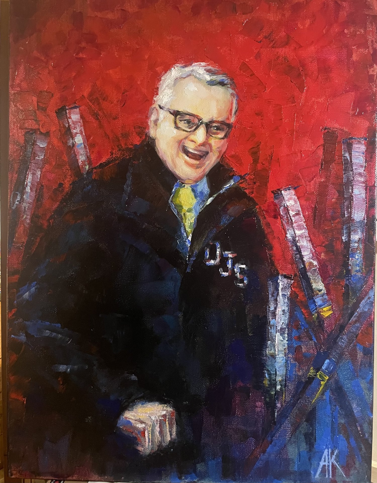 Head coach OJS 2022-2023 Painting by A|K - Jose Art Gallery