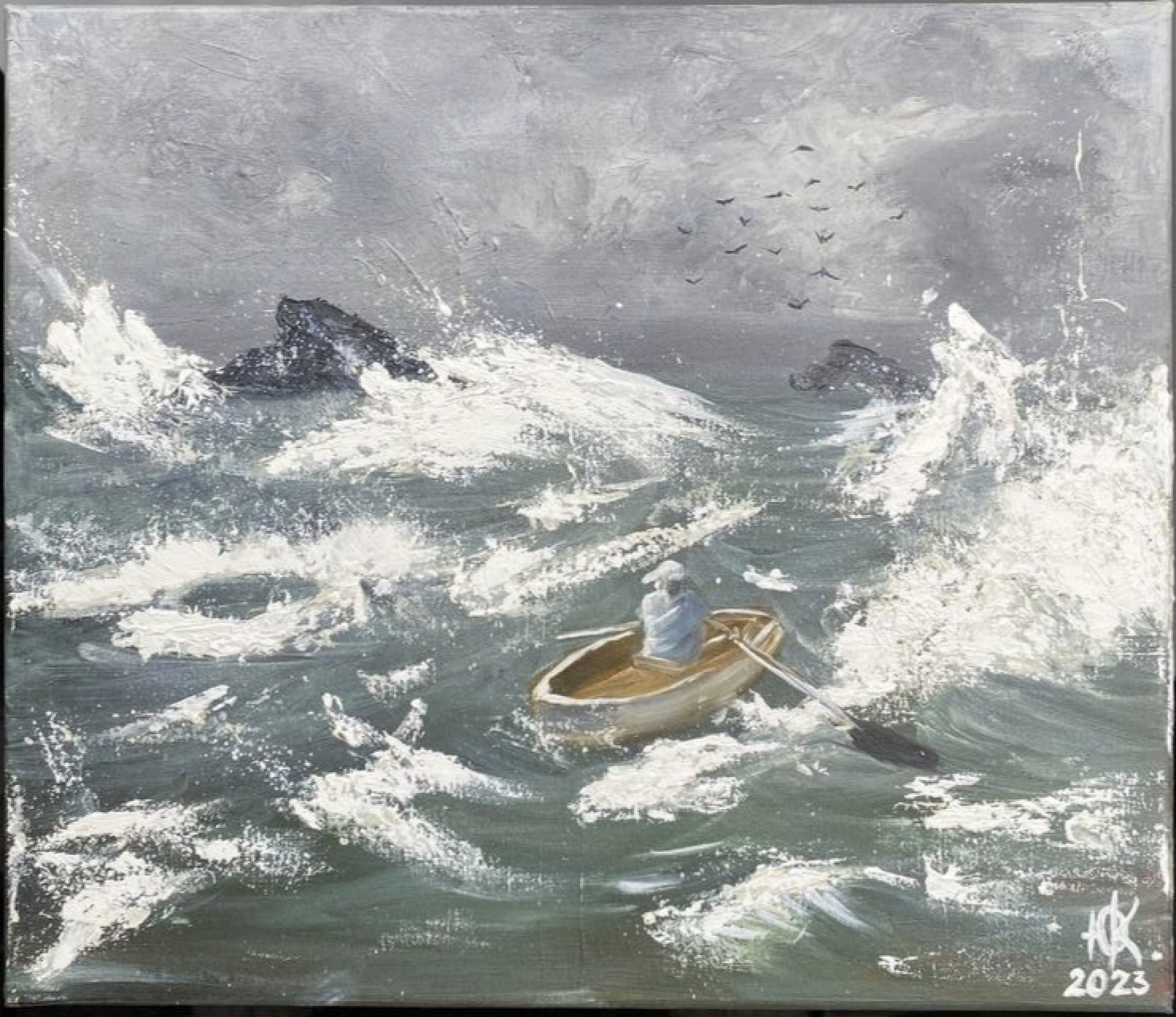 Boat Painting by Yuliya Kornjejenkova - Jose Art Gallery
