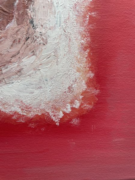 Additional view 1: Minimalism Interior Painting Pink lake by painter DALI acrylic canvas 