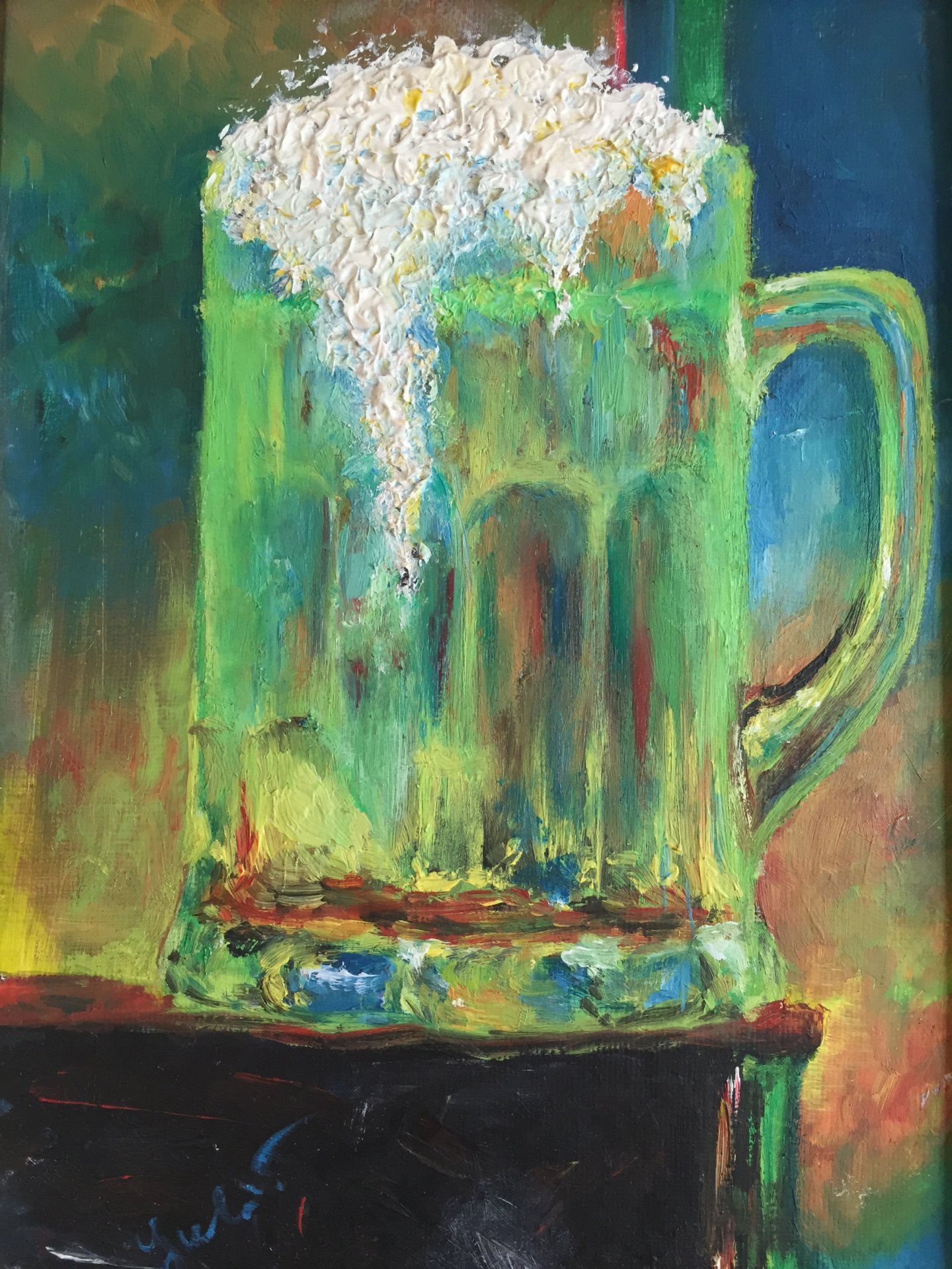 Beer Painting by Yulia Jose Art Gallery