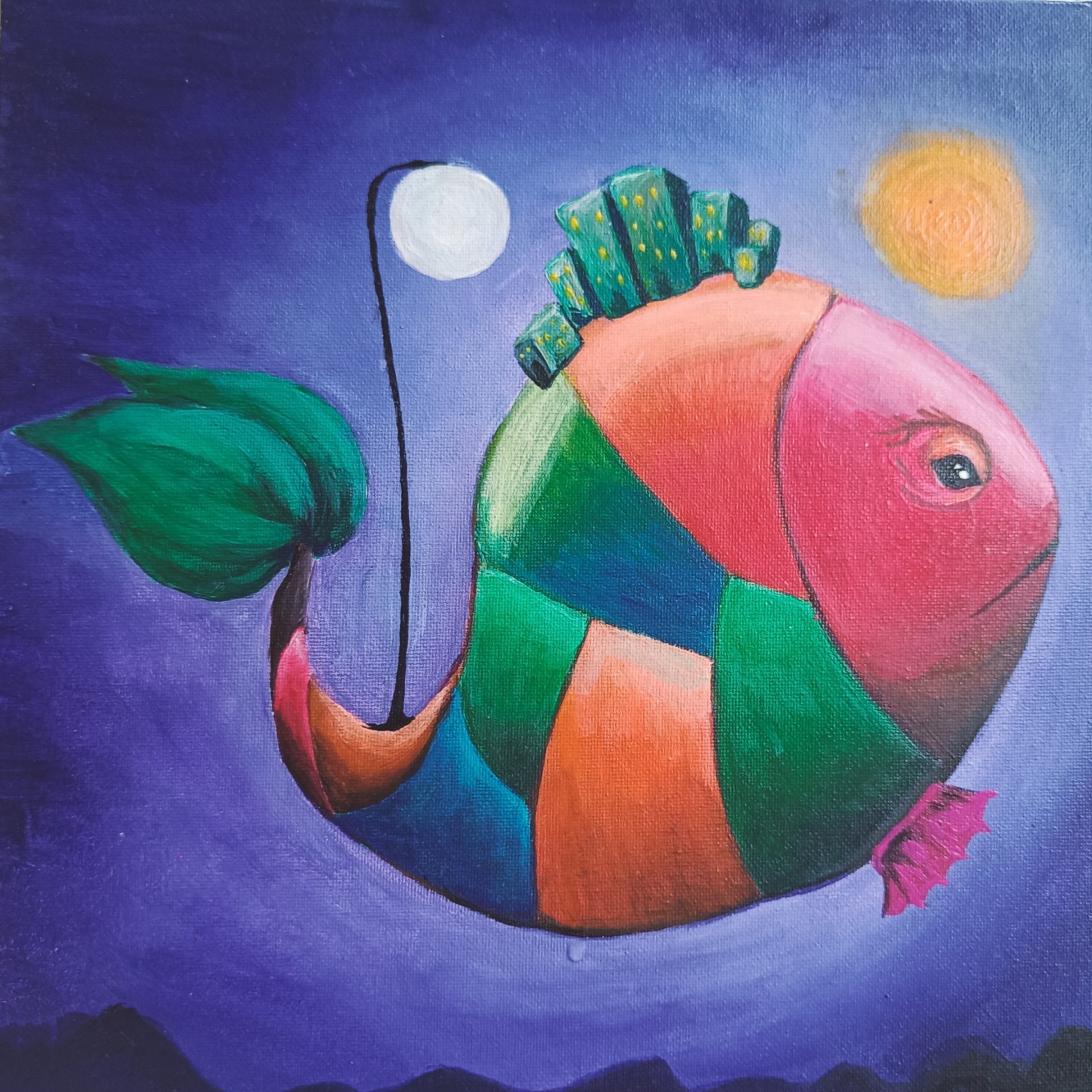 Fish Painting by Gretchen - Jose Art Gallery