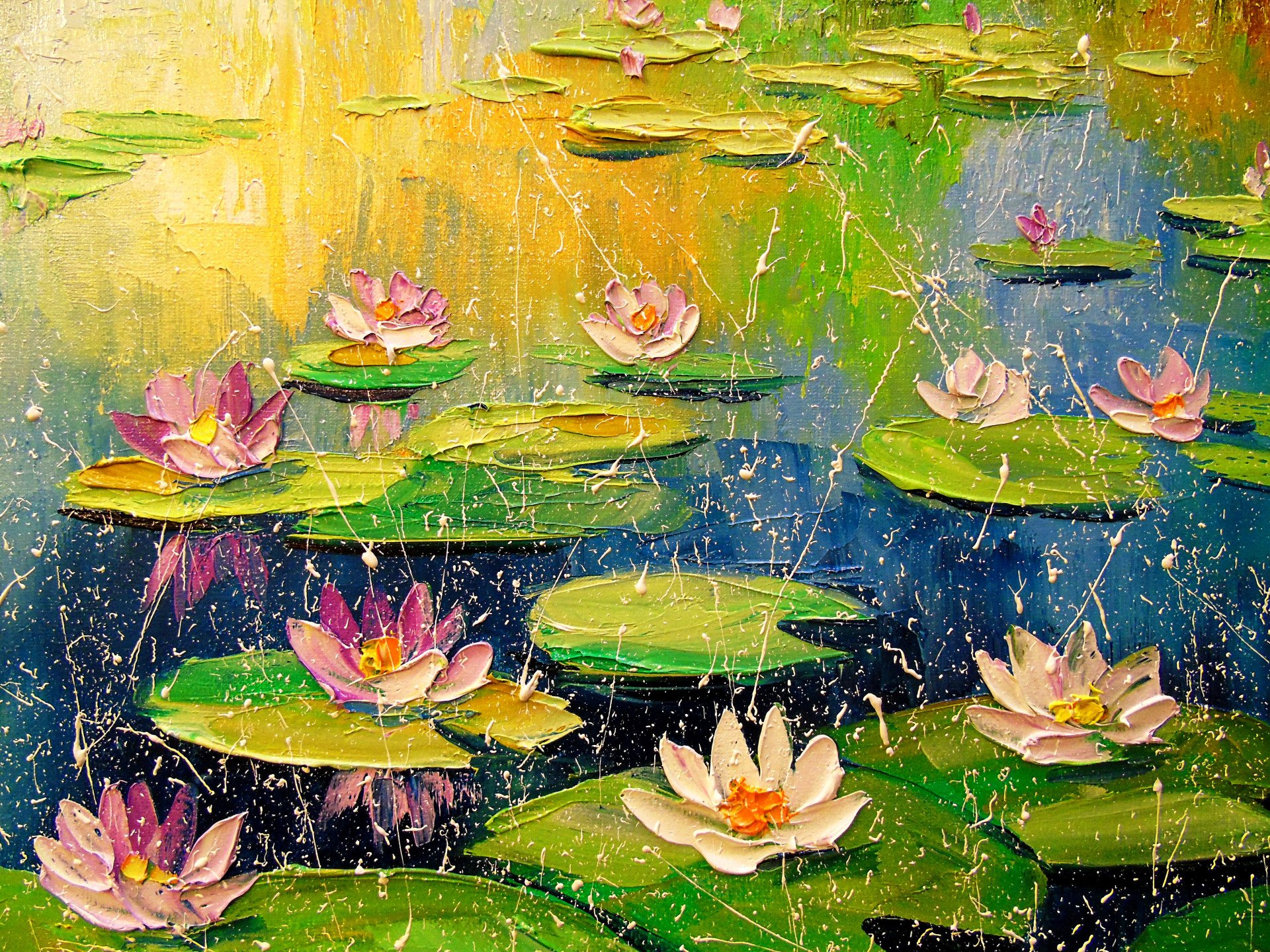 Painting "Pond" Artist Olha Darchuk Jose Art Gallery