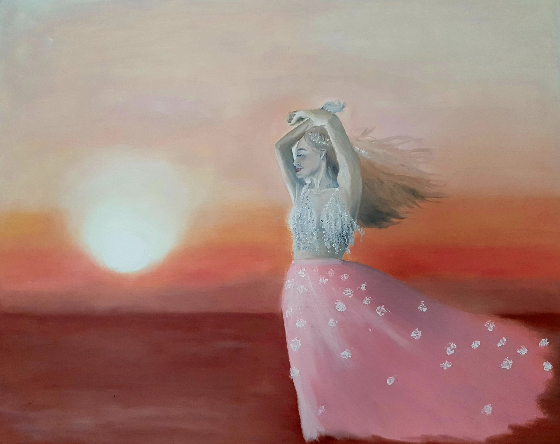 No background sunset Painting by Shpekht - Jose Art Gallery