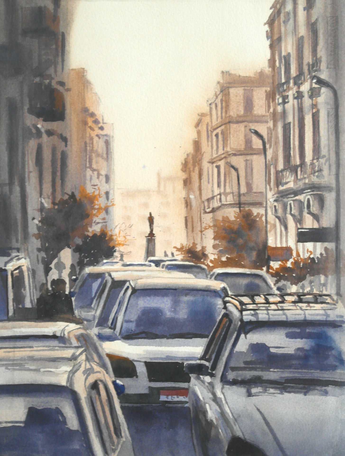 Rush Hour Painting by Galina Lenskaya - Jose Art Gallery